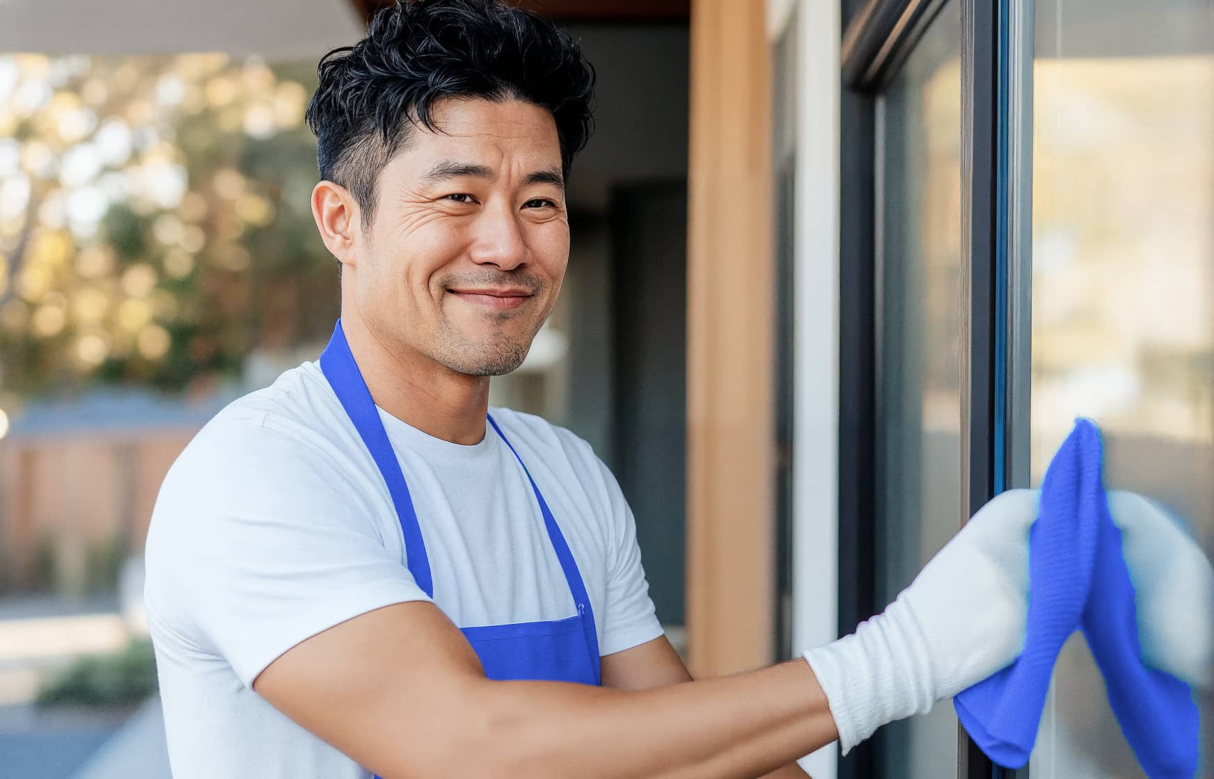 Man Cleaning Window Fresh X Webflow Template | Brix Template