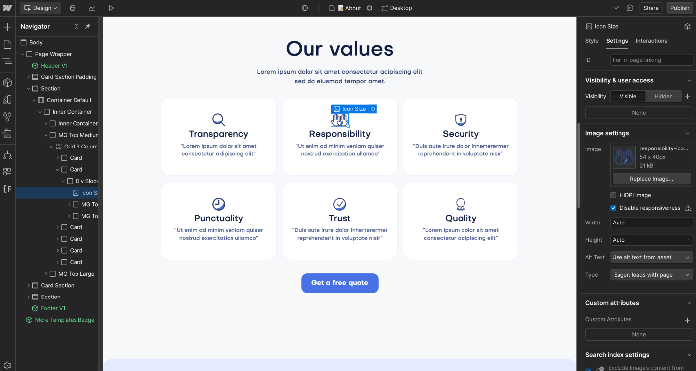 Fresh X Webflow Template and UI Kit Icons and Graphics | Brix Template
